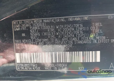 2005 Toyota Tundra Base V8 z USA, uszkodzony, nr VIN 5TBJT32185S466761